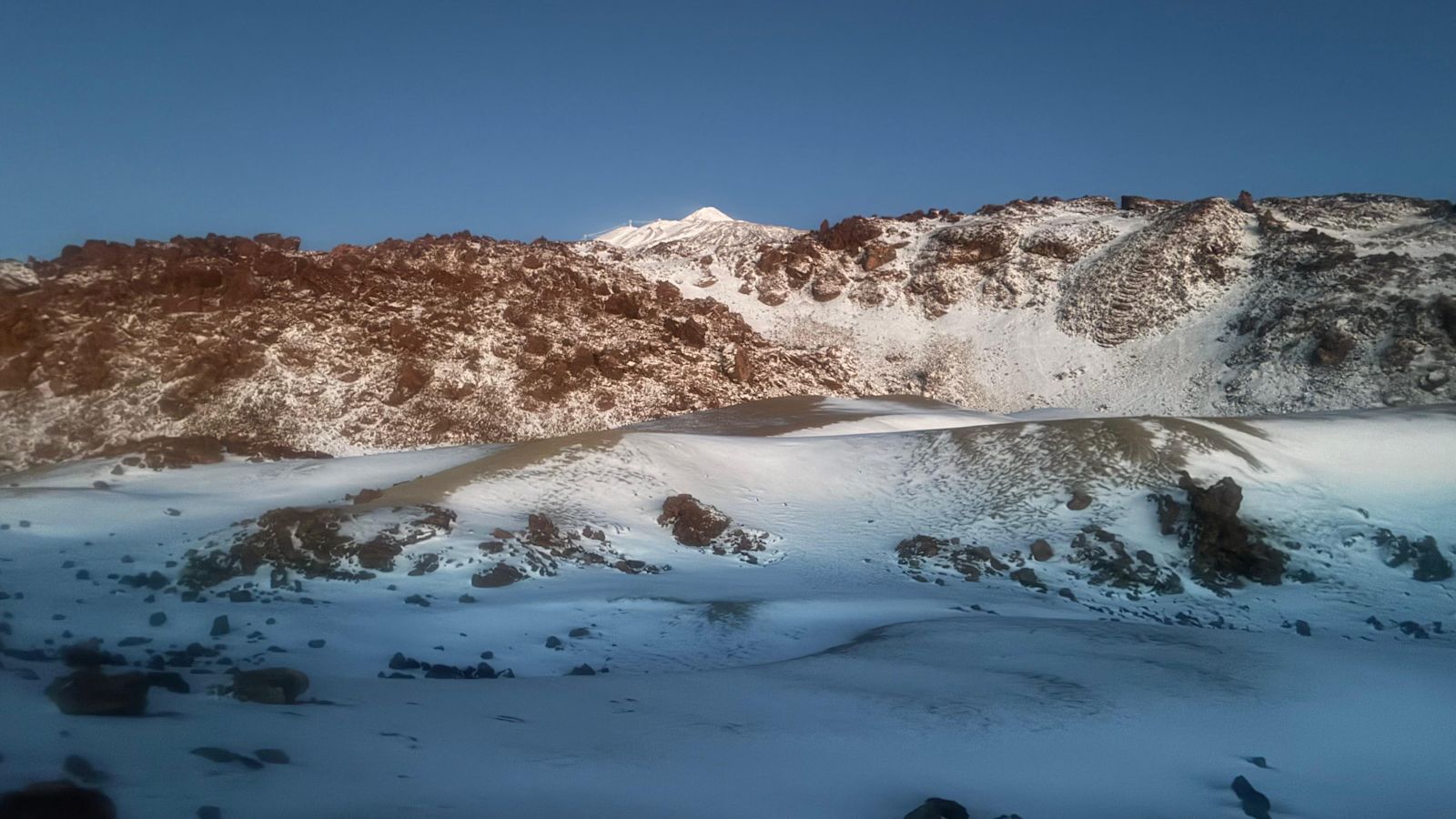 Tenerife hit by rare snow as Storm Therese sweeps across Canary Islands