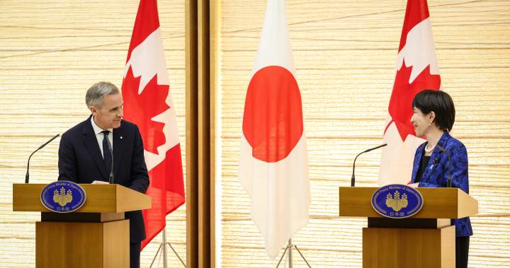 Canada and Japan sign partnership deal on defence, energy, trade - National
