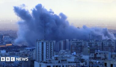 A satellite image shows a closer view of the damaged presidential complex in Tehran, Iran (3 March 2026)