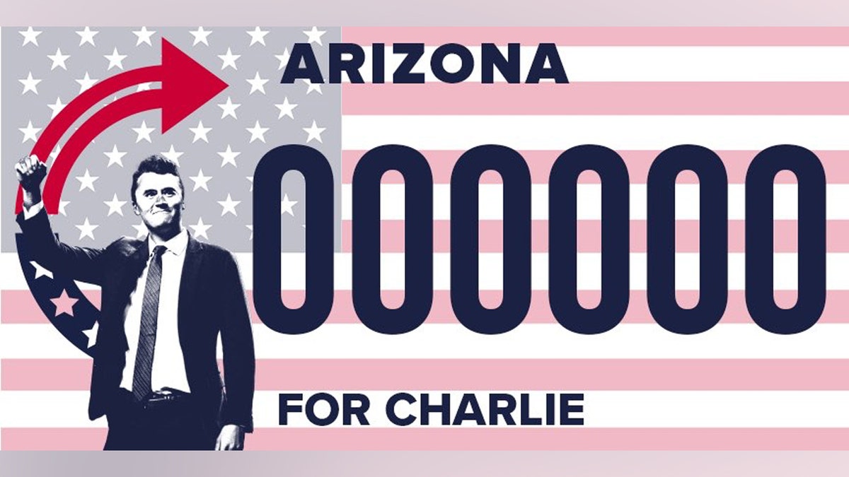 TPUSA Charlie Kirk Arizona license plate