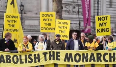 Anti-Monarchy Protests Outside Commonwealth Day Service 2026