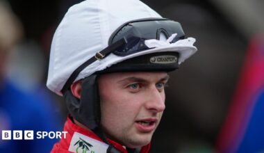Sean Bowen before a race.