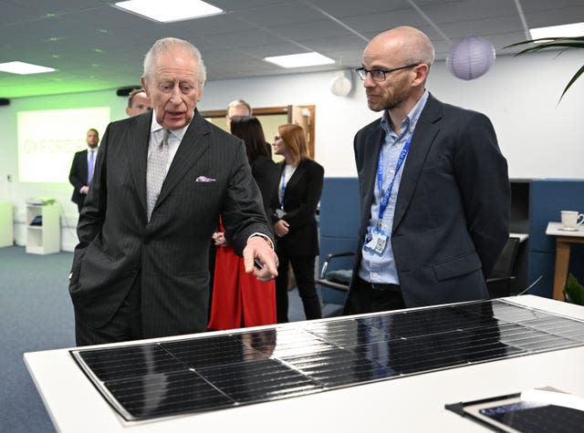 Royal visit to Oxford Photovoltaics Limited