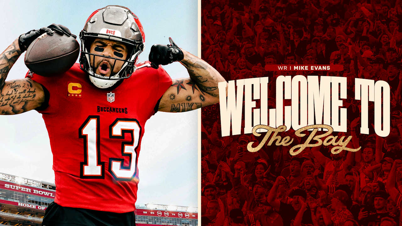 49ers Sign Six-Time Pro Bowl WR Mike Evans to Three-Year Deal