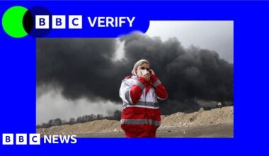 Air strikes cause black rain and 'unprecedented' pollution in Tehran, scientists say