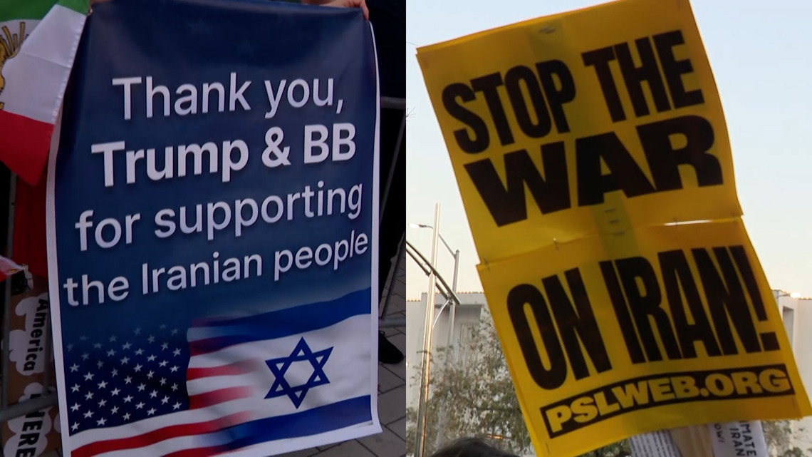 Iran’s supreme leader killed | Dueling protests erupt in Houston following U.S., Israel attack on Iran