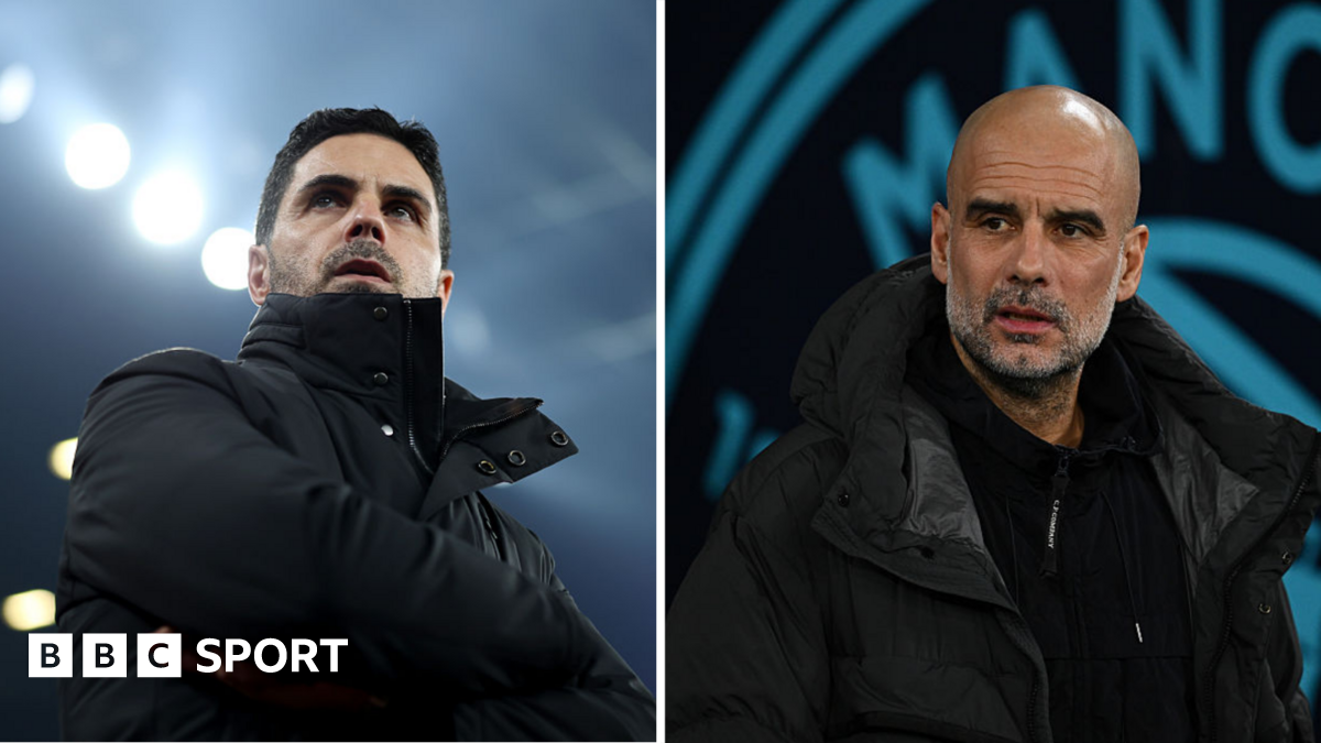 Mikel Arteta and Pep Guardiola