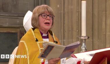 Dame Sarah Mullally being installed as archbishop with William and Catherine among guests - live updates