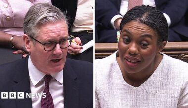 Keir Starmer and Kemi Badenoch clash over North Sea gas licences and energy bill support at Prime Minister's Questions - live updates