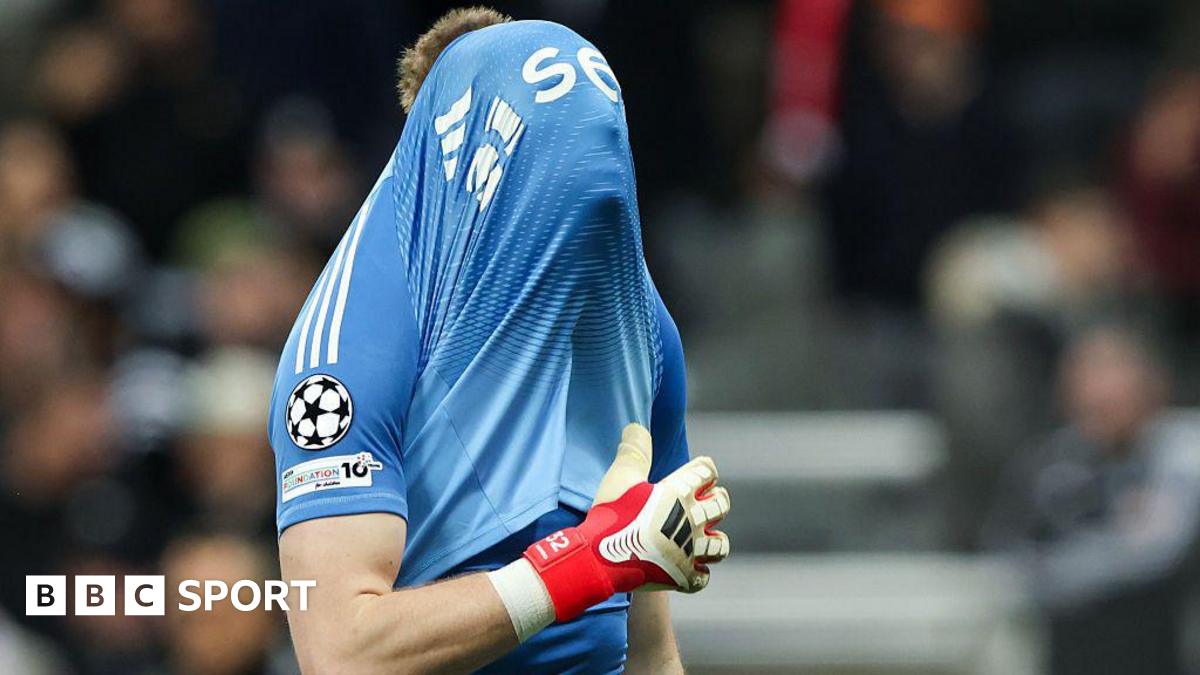 Newcastle United goalkeeper Aaron Ramsdale after his side's 1-1 draw against Barcelona in the Champions League on 10 March, 2026
