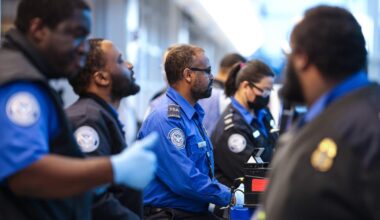 Trump thanks TSA agents going to work but "not being paid" after first missed paycheck amid partial government shutdown