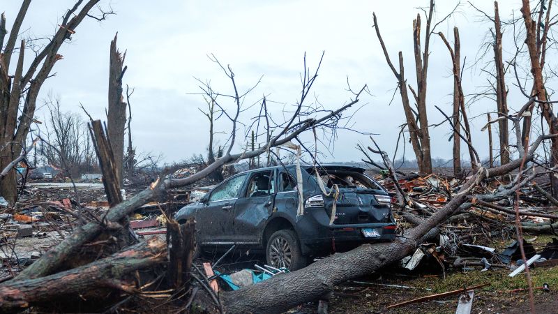 Severe thunderstorms push east after deadly tornado hit Indiana
