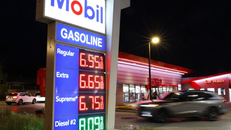 US gas prices hit $4 per gallon for first time since 2022