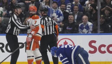 Leafs' response to Gudas, Cowan's first fight, Groulx's shorty, and big nights for Maccelli & Knies