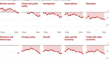 Trump's approval stuck at record low as approval on prices sinks to -39