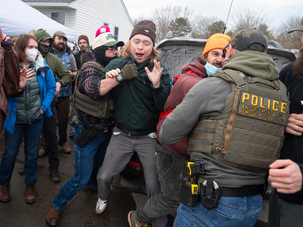 ICE agents take man in custody in Vermont after hourslong standoff as protesters gathered