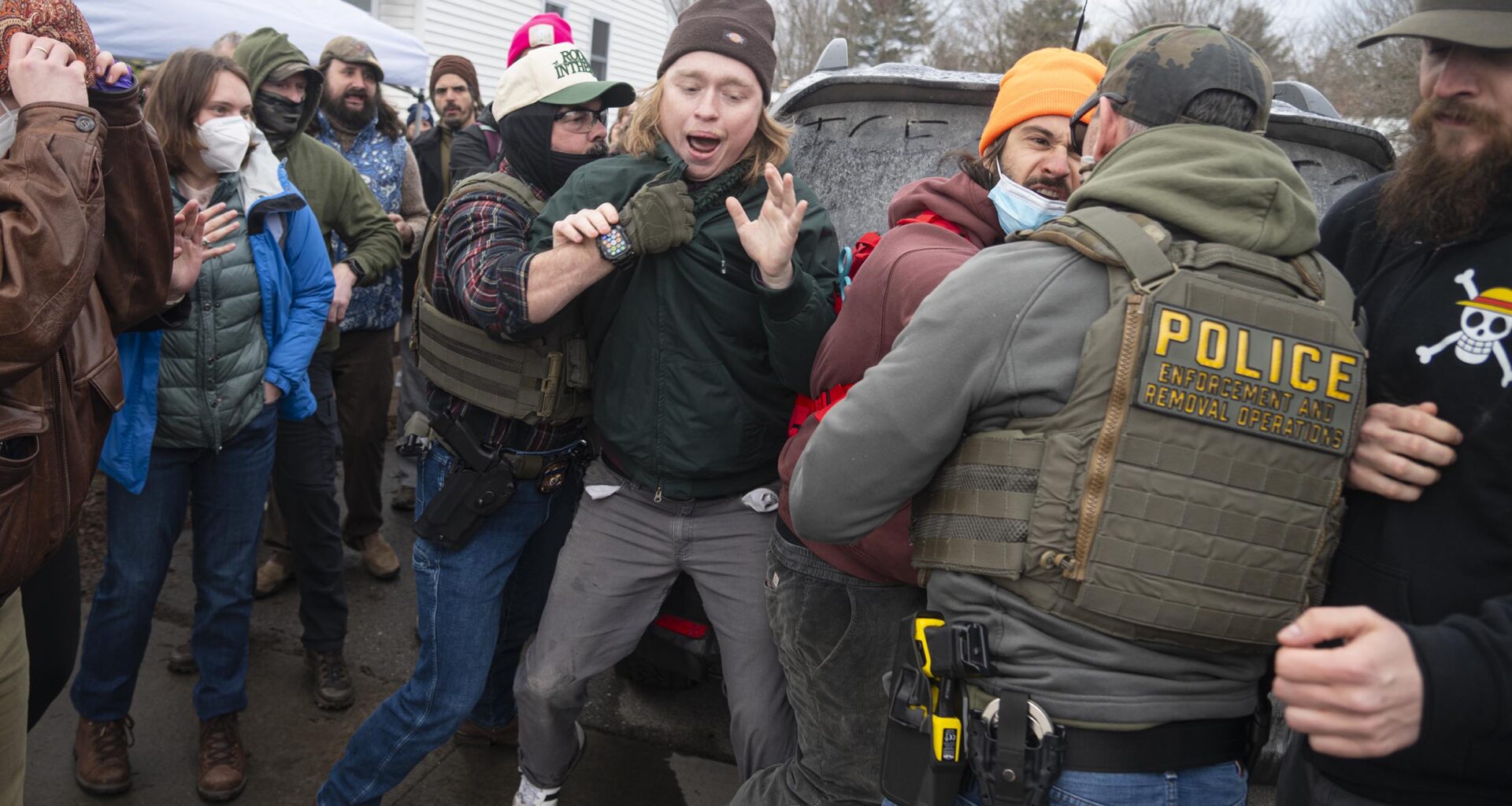 ICE agents take man in custody in Vermont after hourslong standoff as protesters gathered