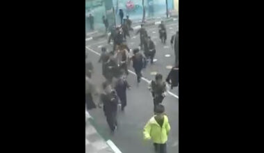 CCTV video captures moment strike lands next to boys’ school in Iran | Israel-Iran conflict