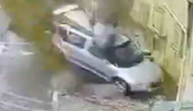 ‘Missile hit’ flips car in Israel | US-Israel war on Iran