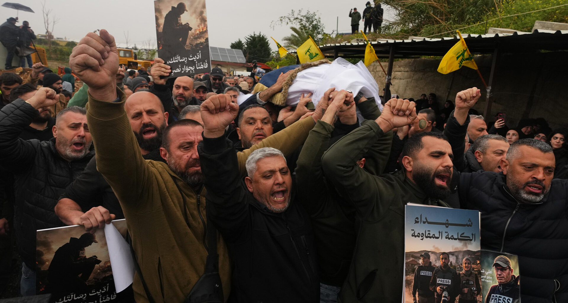 Funeral held for Lebanese journalists killed in Israeli strike | US-Israel war on Iran