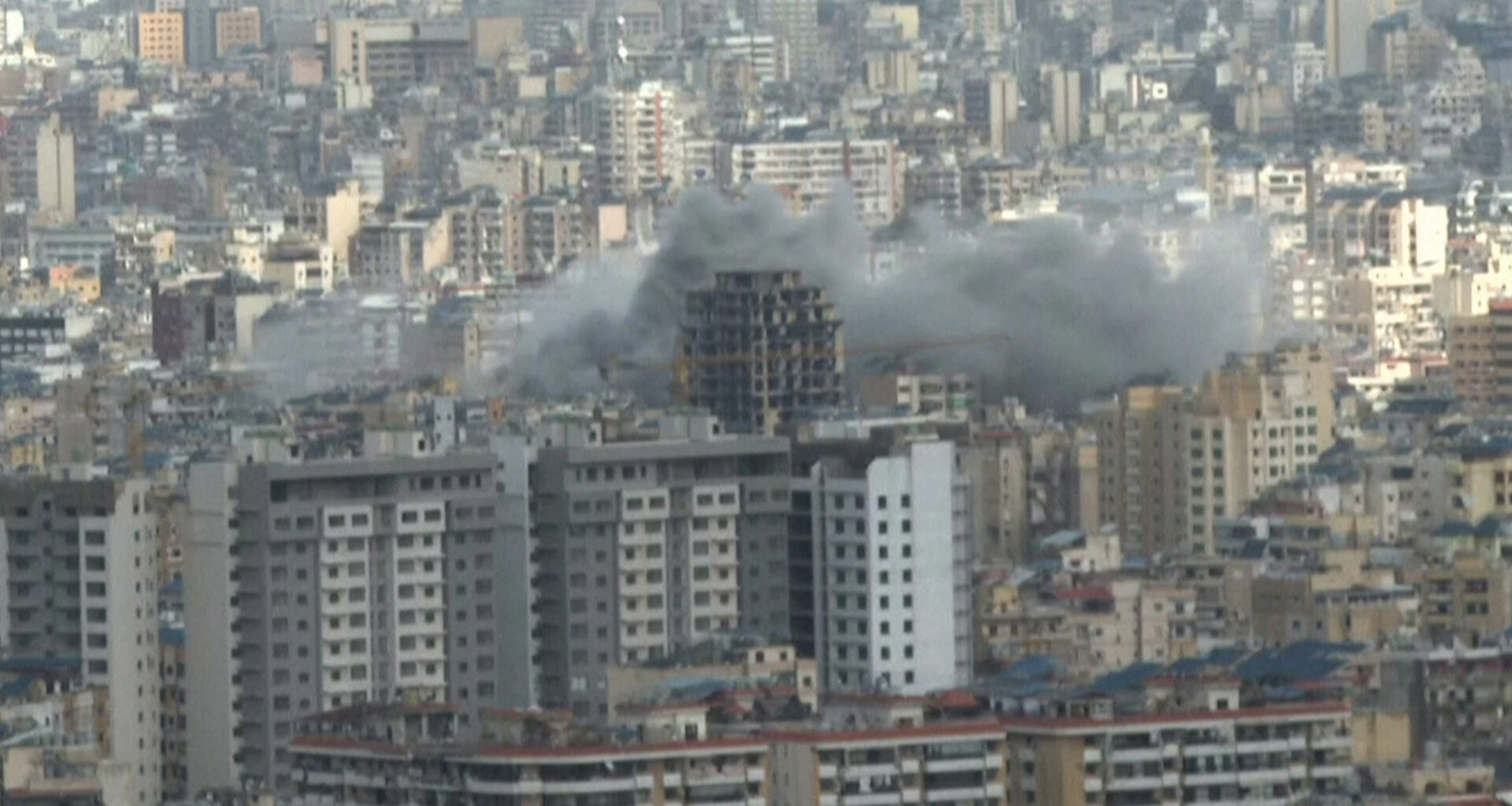 Smoke rise from Beirut suburbs following Israeli attack | Israel attacks Lebanon