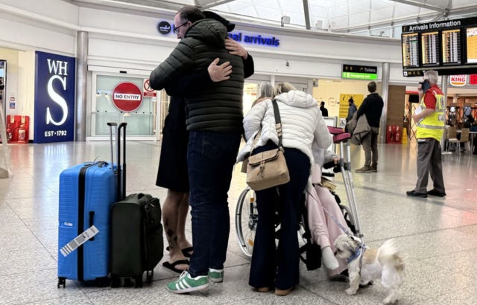 British couple sheltered in car park under hotel before catching repatriation flight home