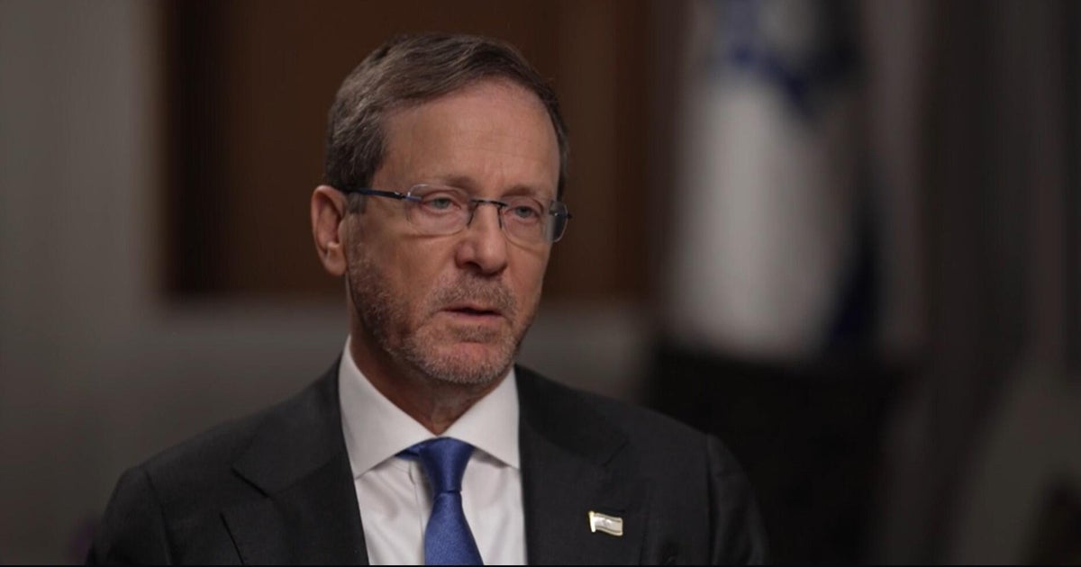 Israel's president says it's "about time that everybody tells Iran, 'Guys, we're fed up,'" as he lays out goals for war