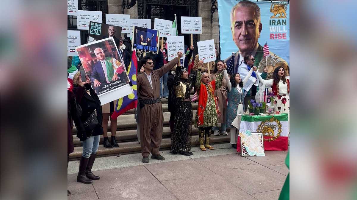 Demonstrators gather in Boston as Iran War enters third week