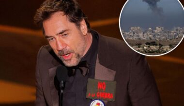 Javier Bardem faces criticism for using Oscars to attack Israel