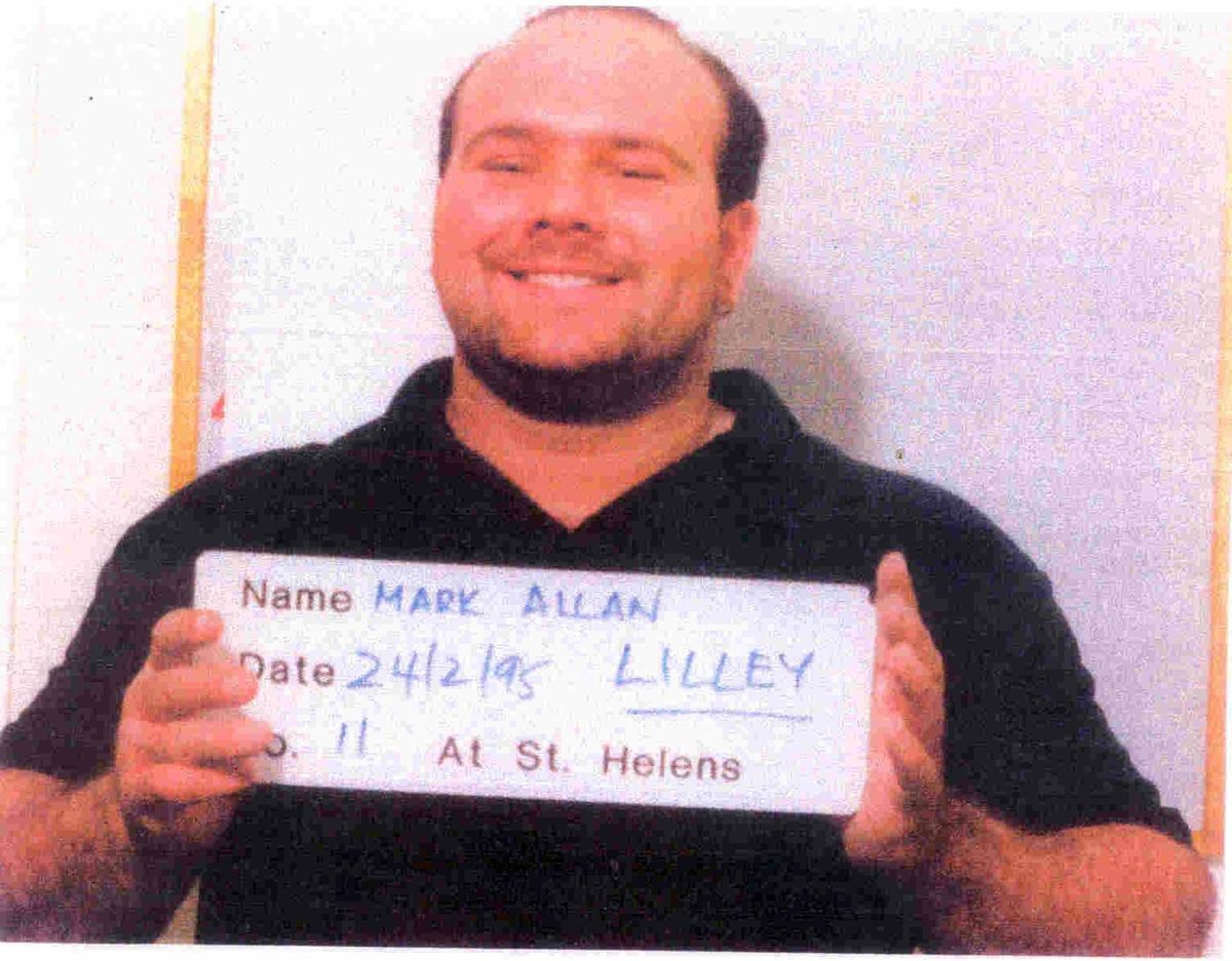 The original mugshot of Mark Lilley
