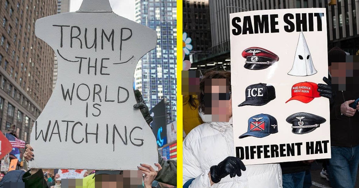 Here Are 47 Of The Most Memorable And Shocking "No Kings" Protest Signs From The Weekend - BuzzFeed
