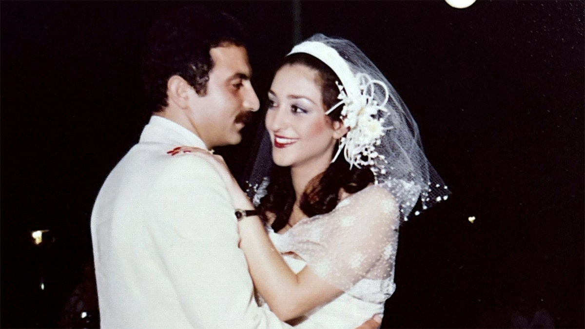 Moe and Flora Momtazi on their wedding day.