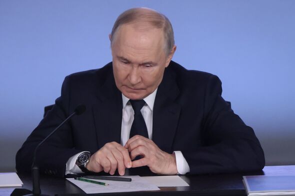 Vladimir Putin Attends The Annual Extended Board of The Russian Interior Ministry