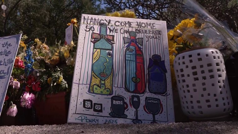 Artwork left outside of Nancy Guthrie's home.