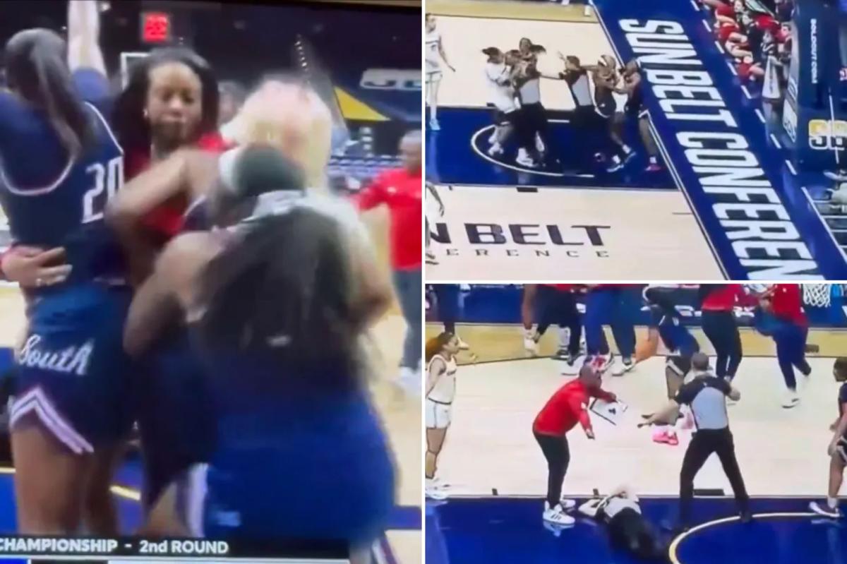 Referee knocked out in wild South Alabama-Coastal Carolina brawl