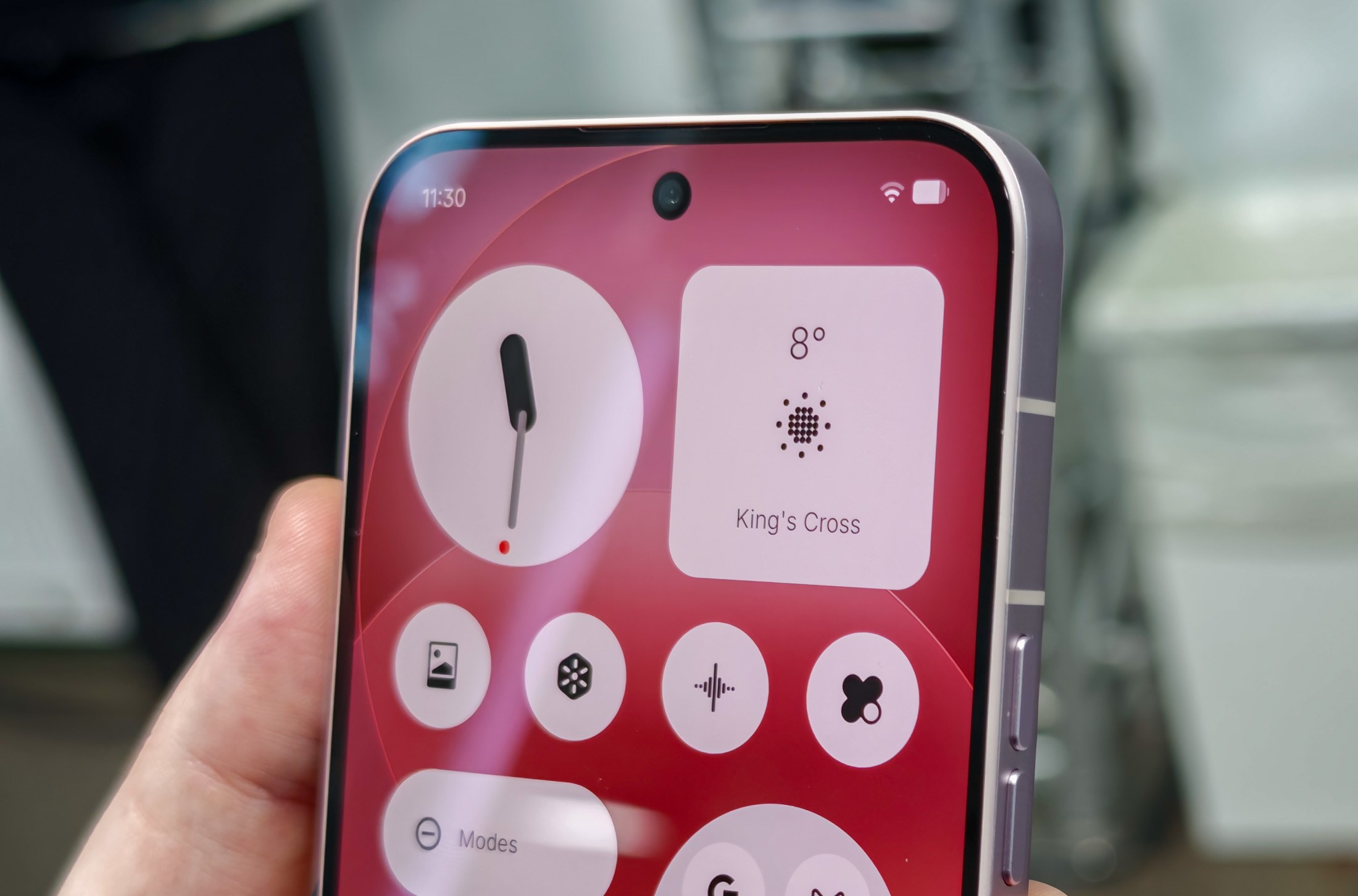 Photo of Nothing Phone 4A Pro display at London launch event