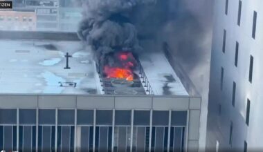 Fire erupts in Midtown Manhattan at high-rise near NYC St. Patrick's Day Parade