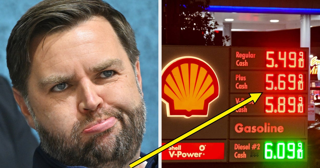 JD Vance's Latest Comment About Donald Trump's Gas Prices Is Backfiring Soooo Badly - BuzzFeed