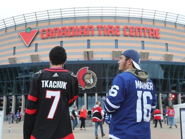 Sens and Leafs fans at CTC