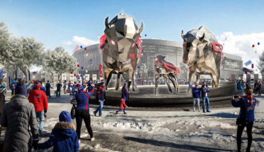 Buffalo Bills reveal renders of bison statues at Highmark Stadium’s Family Circle