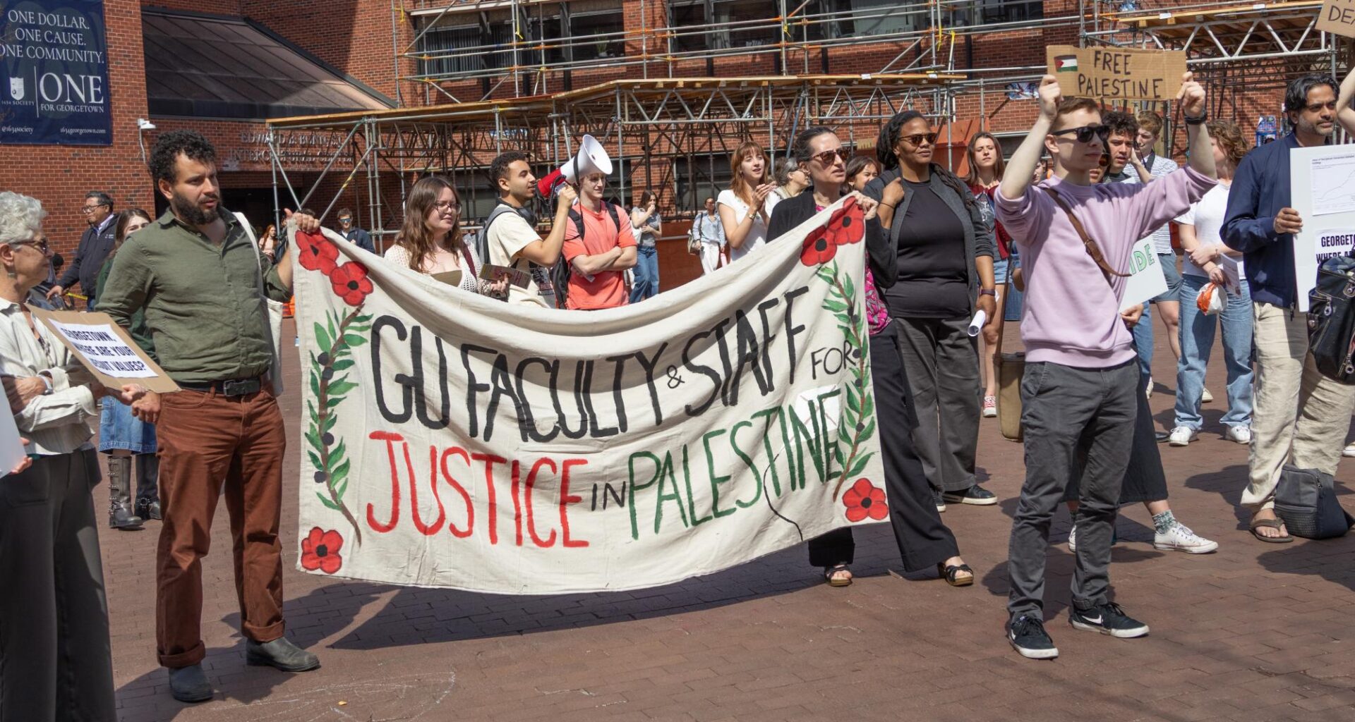 GU Community Protests Israel-Hamas War, University Investments