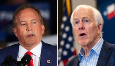 John Cornyn and Ken Paxton will advance to a runoff in Texas’ US Senate Republican primary, CNN projects