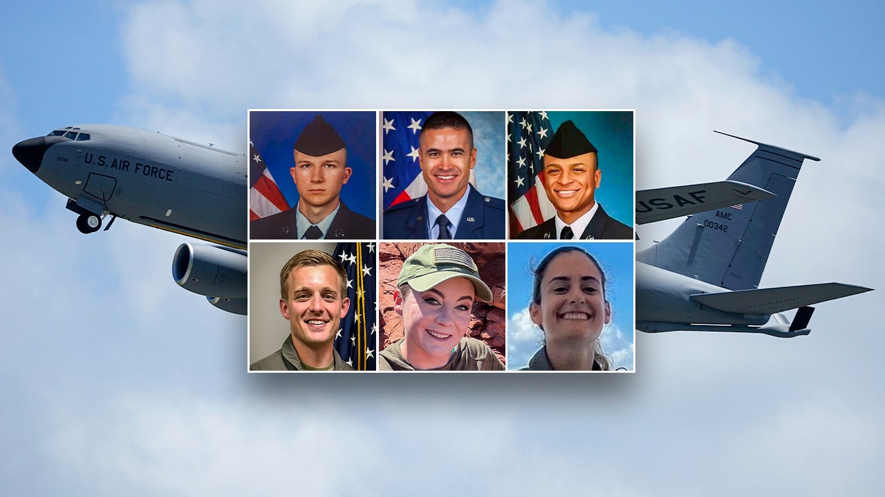Pentagon identifies 6 US airmen killed in KC-135 tanker crash in Iraq