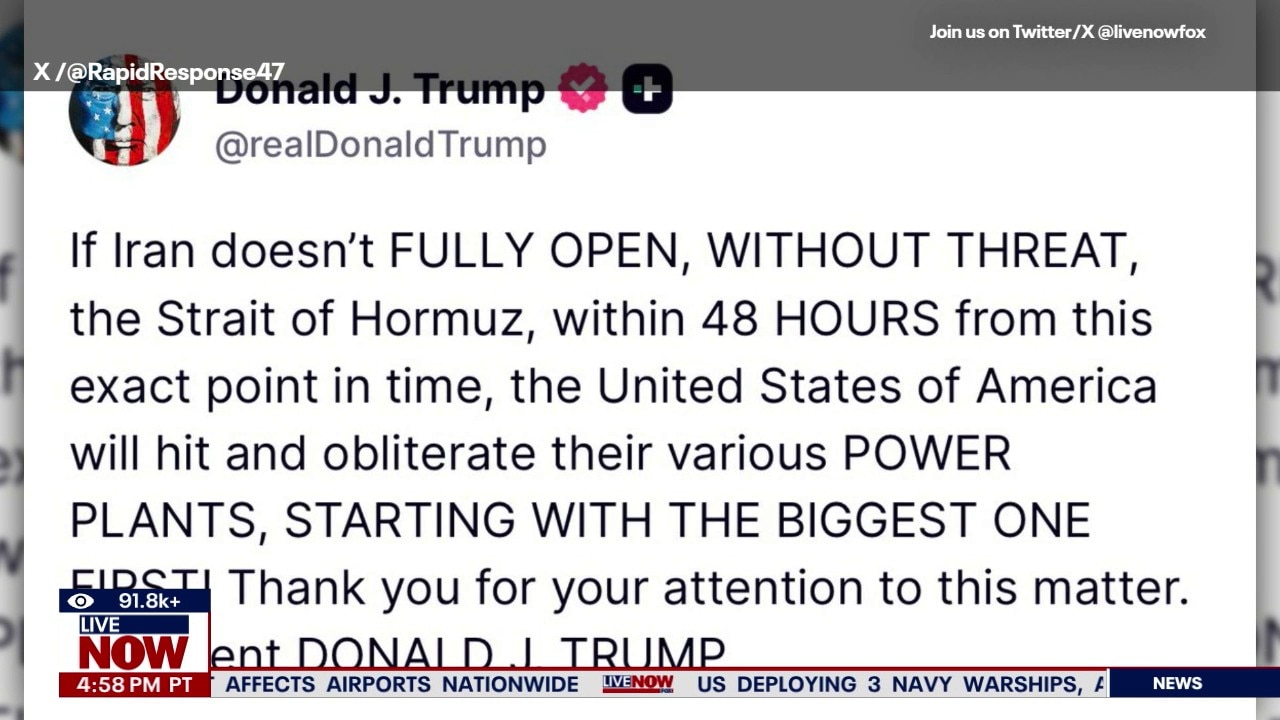 Trump threatens to 'obliterate' Iran power plants 