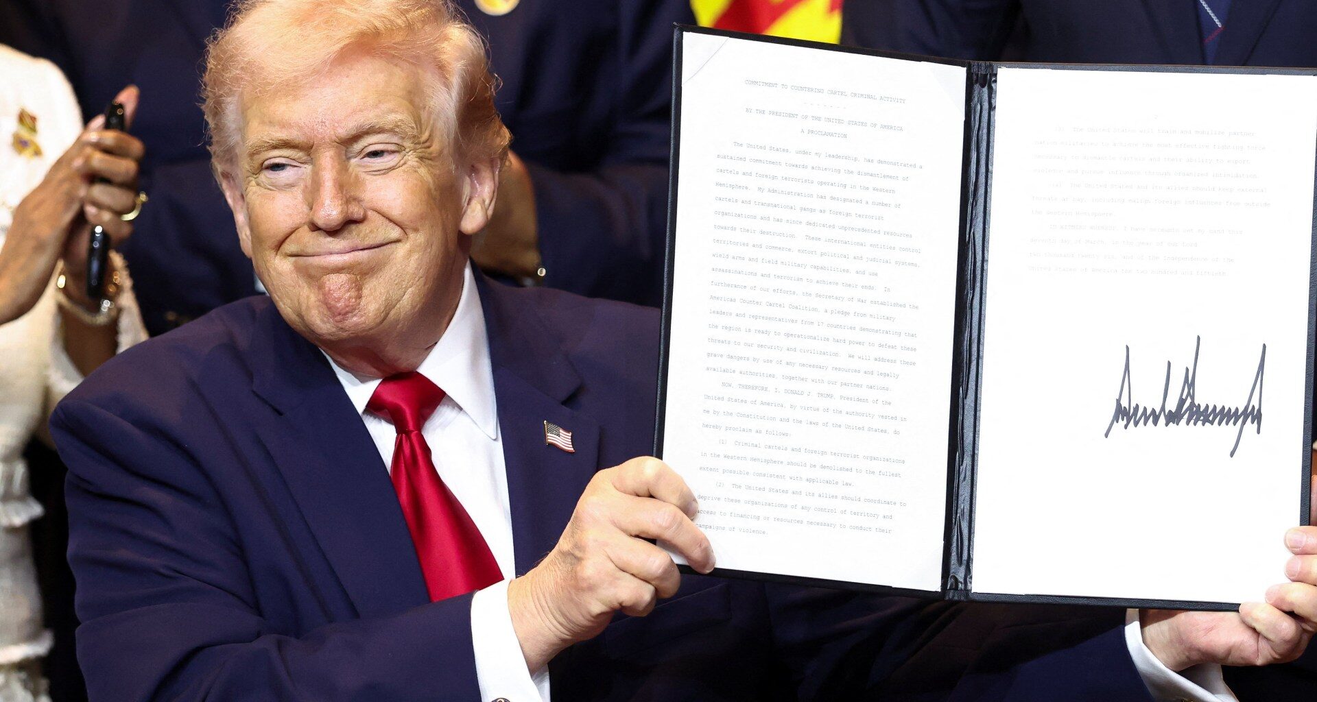 ‘They’re cancer’: Trump threatens cartels, Cuba at Latin American summit | Donald Trump News