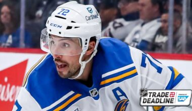 Faulk traded to Red Wings by Blues for Holl, 2026 Draft picks