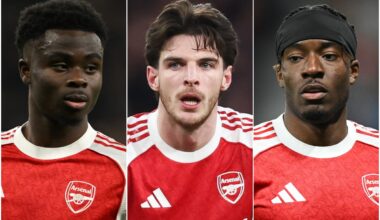 Arsenal injury update: Declan Rice, Bukayo Saka, Noni Madueke latest return dates