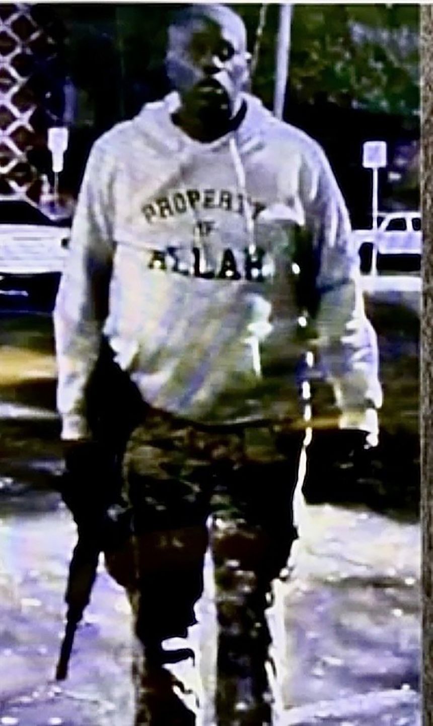 CNN has obtained an image, which was initially obtained by Fox News, that shows Ndiaga Diagne, the suspected gunman, armed with a rifle wearing a sweatshirt with the phrase 