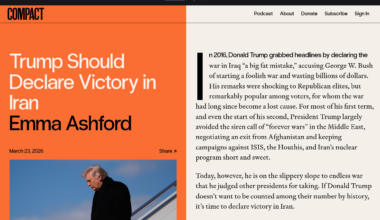 Trump Should Declare Victory in Iran