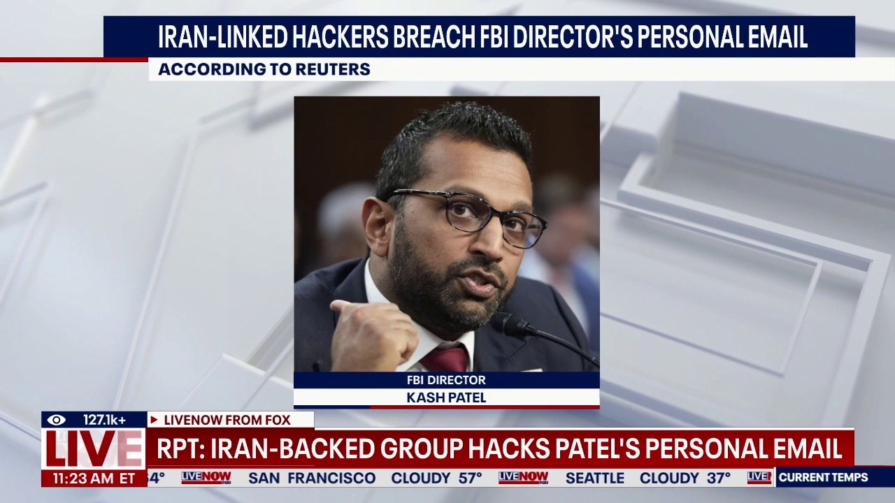 RPT: Iran-backed group hacks Patel's email